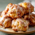 Delicious Baked Apple Fritters with Glaze