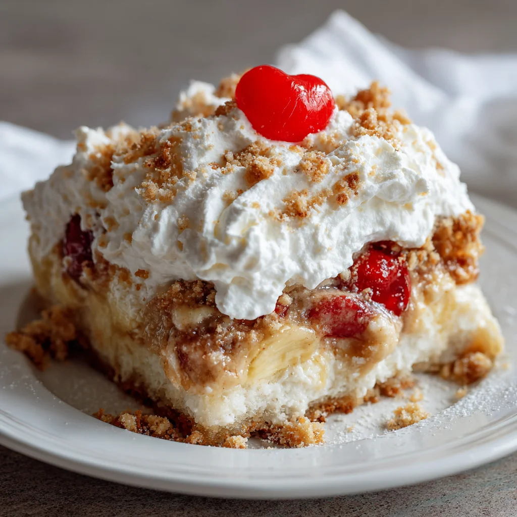 Easy Banana Split Dump Cake Recipe