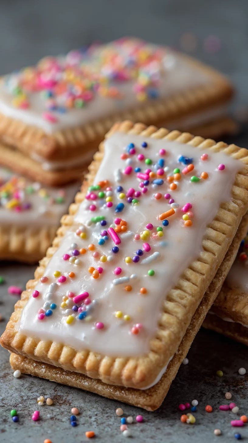 Brown sugar cookies shaped like Pop Tarts.