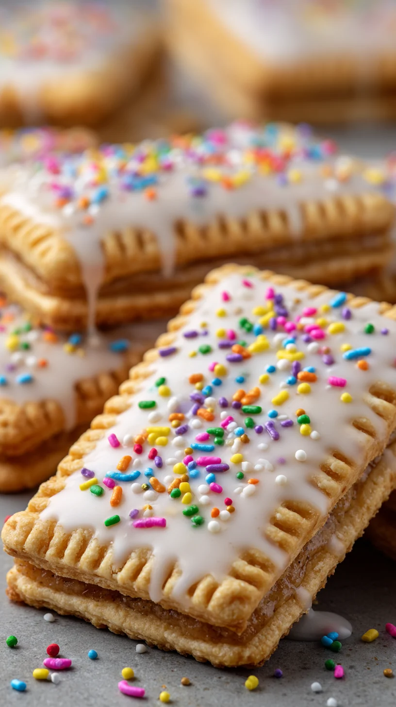 Homemade Pop Tart cookies with brown sugar filling.
