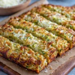 Cheesy Zucchini Breadsticks - Easy Recipe