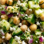Refreshing Chickpea Cucumber Feta Salad