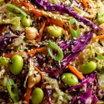 Quick & Healthy Chickpea Edamame Cabbage Salad