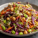 Quick & Healthy Chickpea Edamame Cabbage Salad