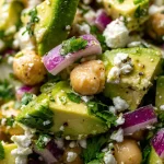 Delicious Chickpea Feta Avocado Salad Recipe