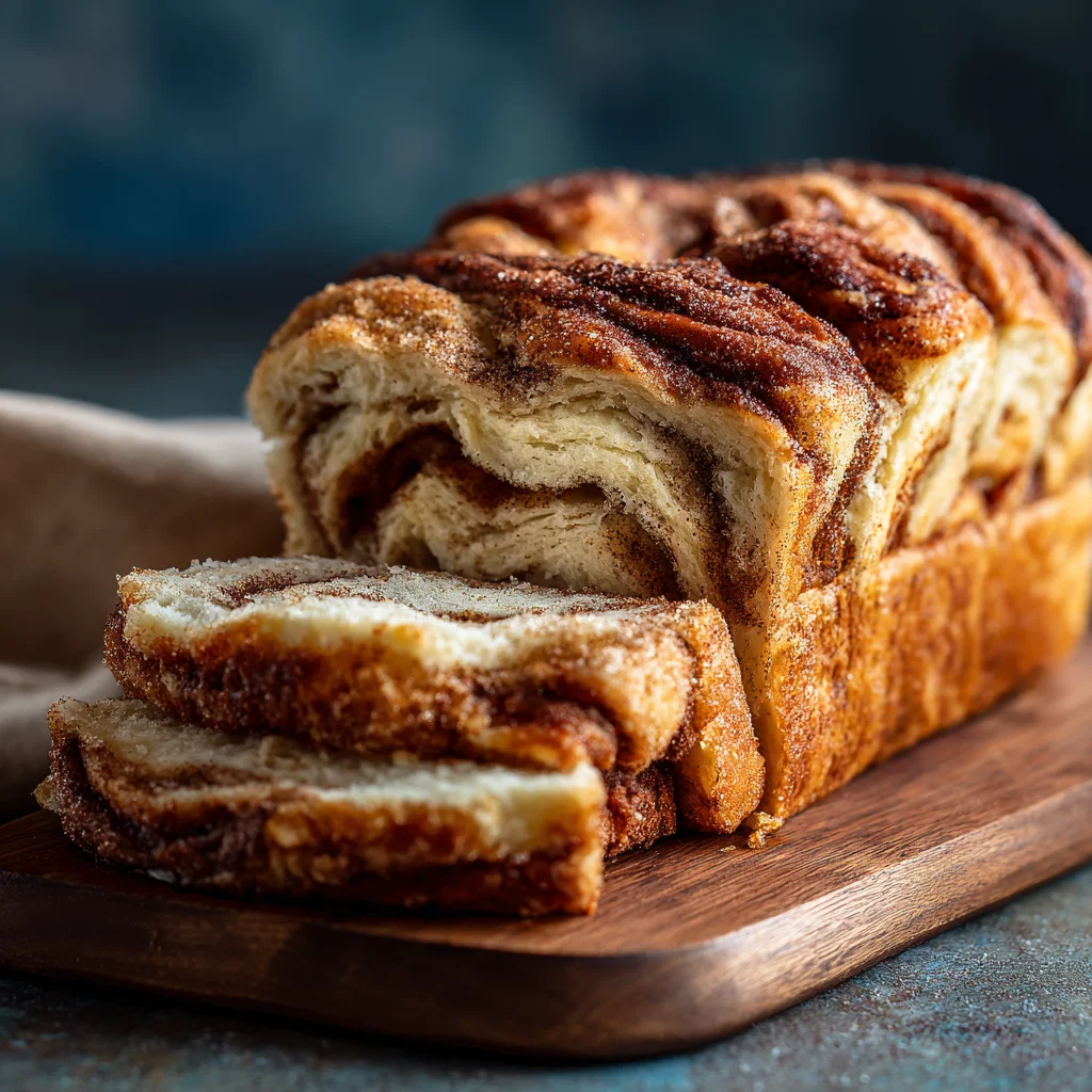 Cinnamon sugar donut bread slices.