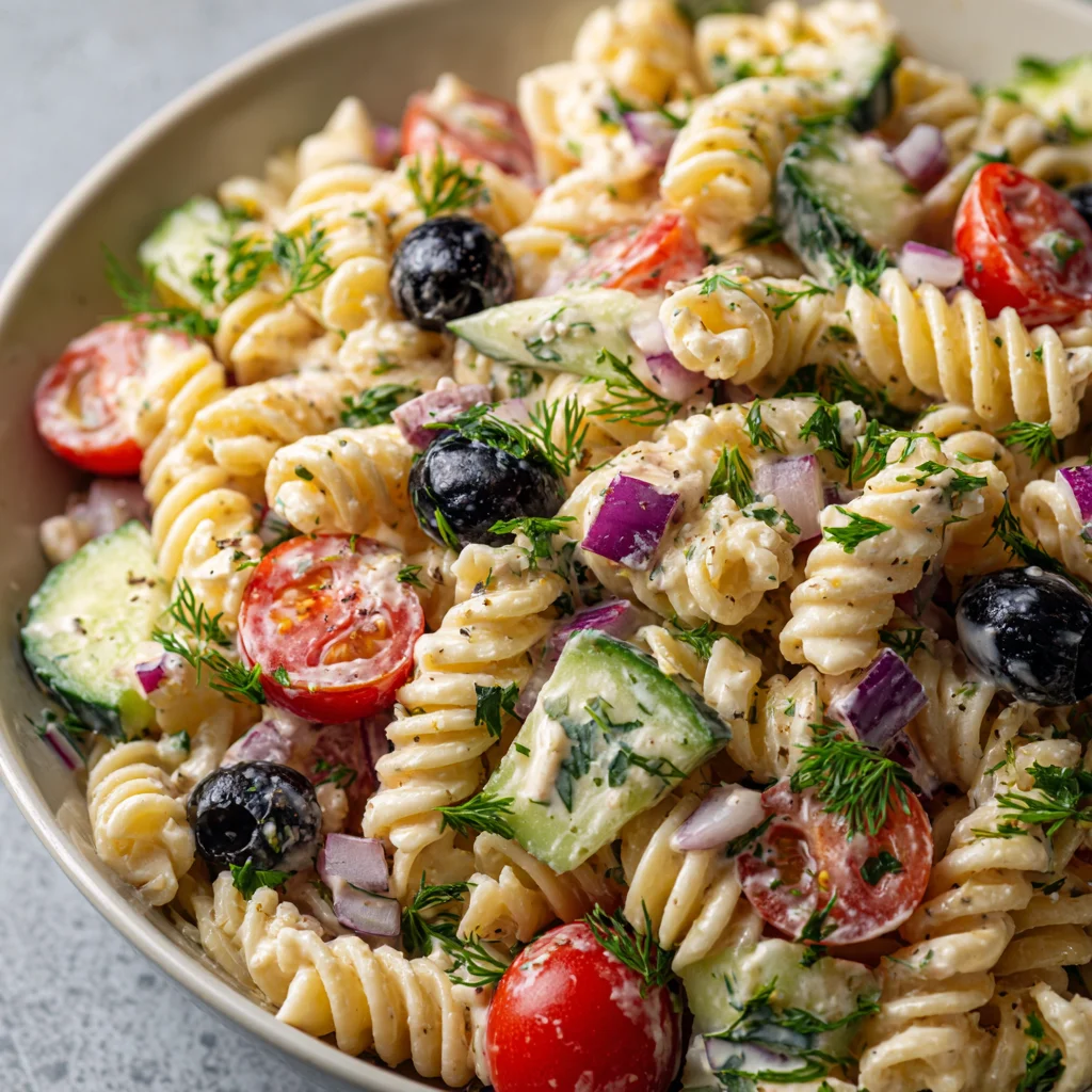 Creamy Pasta Salad: Easy Recipe for Potlucks & BBQs