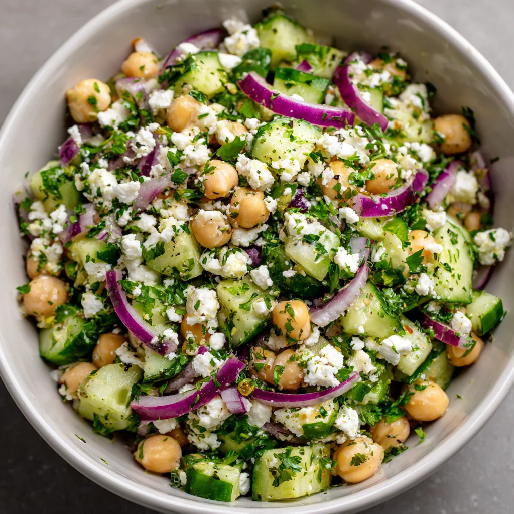 Refreshing Cucumber Feta Salad Recipe