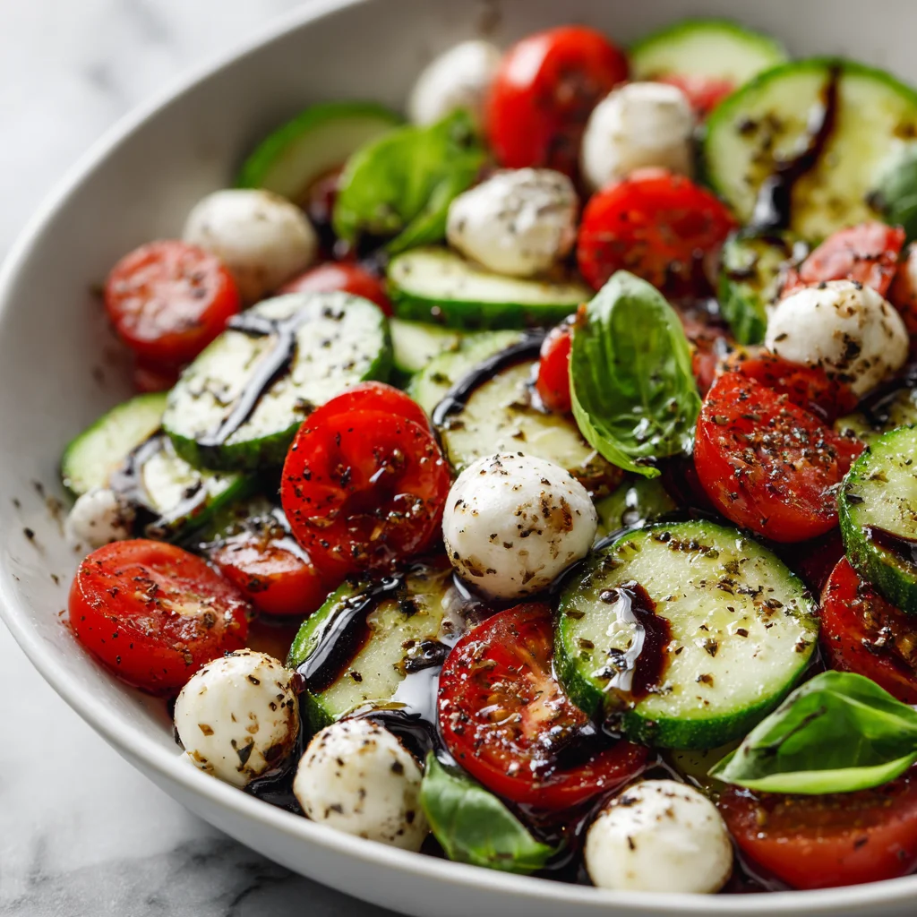 Easy Cucumber Caprese Salad Recipe - Quick & Refreshing!
