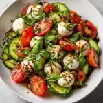 Easy Cucumber Caprese Salad - Quick & Refreshing Recipe