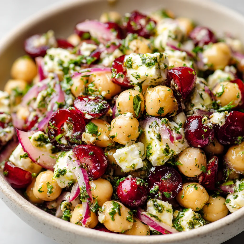 Colorful chickpea salad with lemon dressing. Colorful chickpea salad with lemon dressing.
