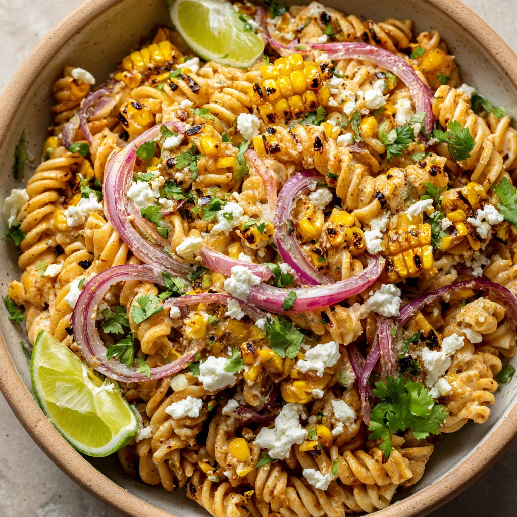 Healthy Street Corn Pasta Salad - Quick & Easy Recipe!