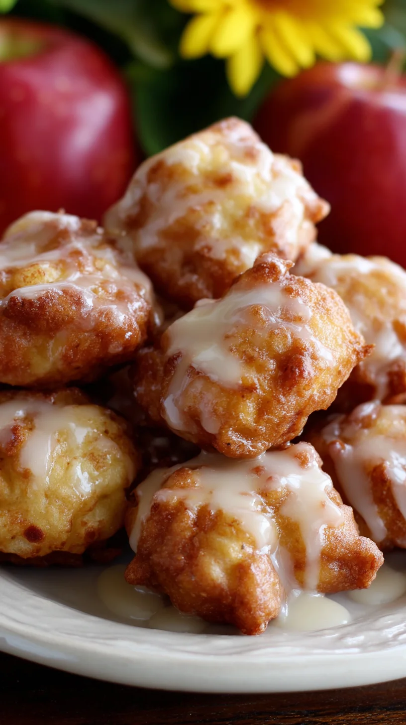 Easy apple fritter bites.