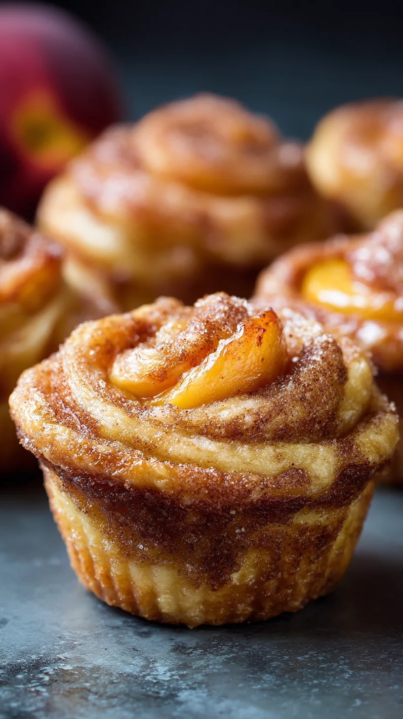 Peach pie cruffins, a delicious dessert hybrid.