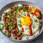 Savory Korean Ground Beef Bowl Recipe