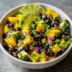 Refreshing Mango Black Bean Salad with Lime & Cilantro