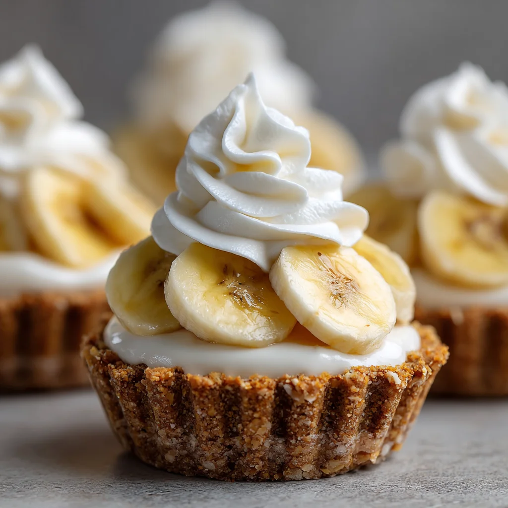 Easy No Bake Mini Banana Cream Pies Recipe