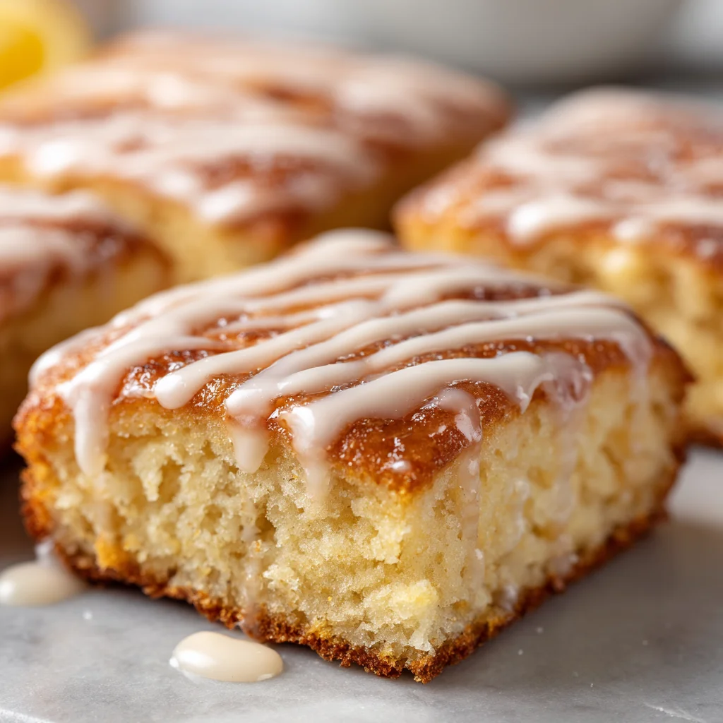 Close-up of glazed donut bars, sprinkled with toppings. Close-up of glazed donut bars, sprinkled with toppings.