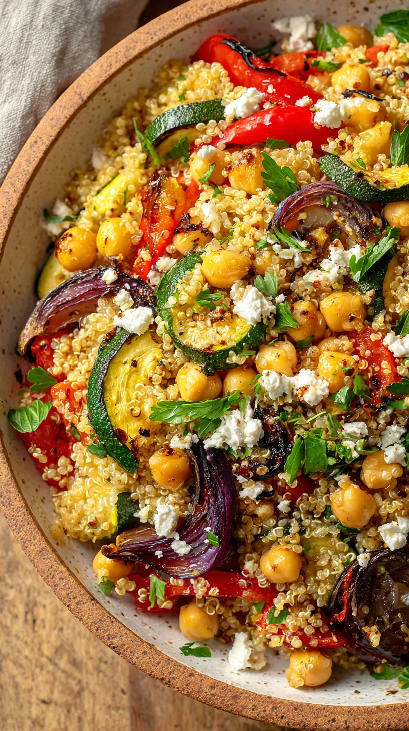Colorful quinoa salad with fresh vegetables.