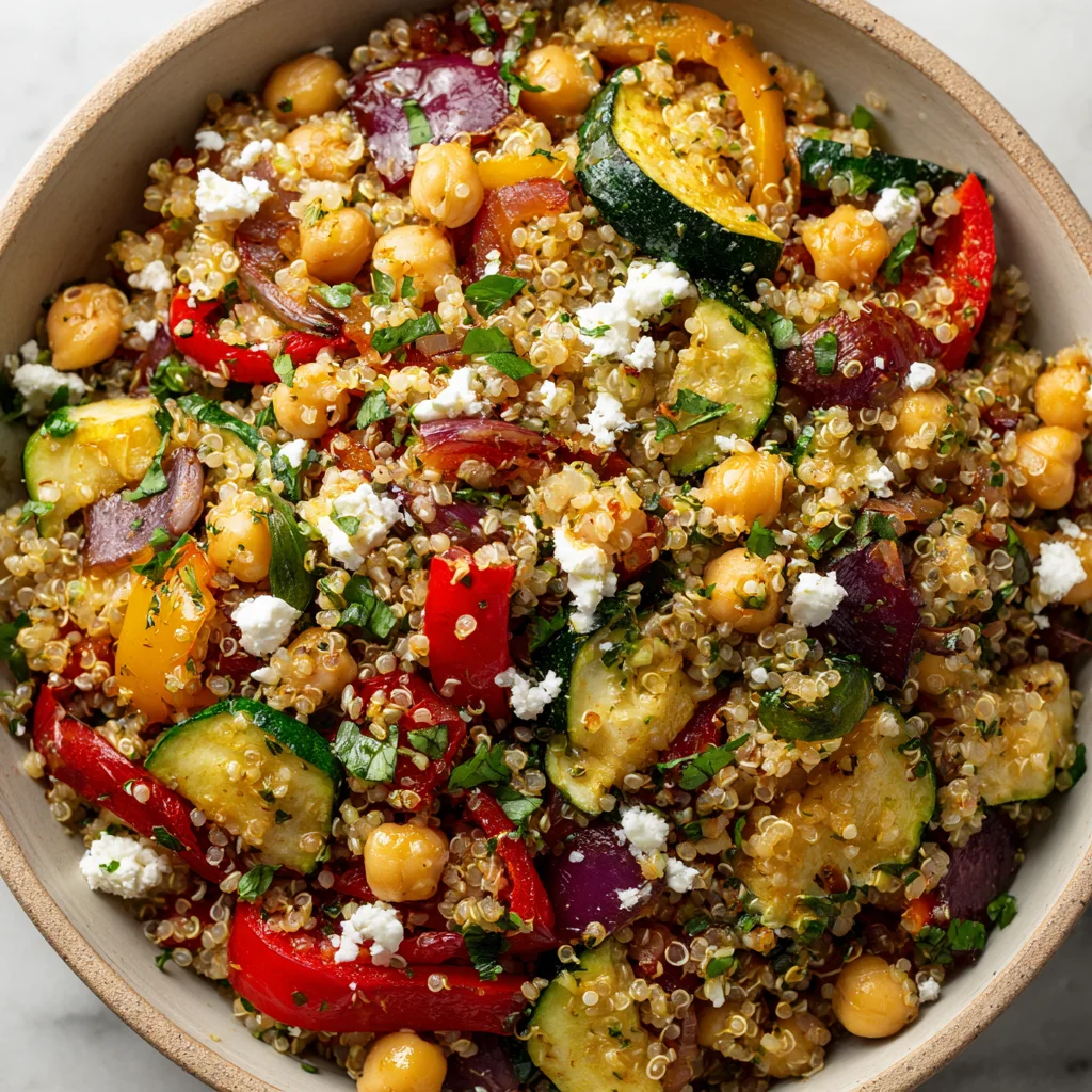 Close-up of fluffy quinoa and vibrant ingredients. Close-up of fluffy quinoa and vibrant ingredients.