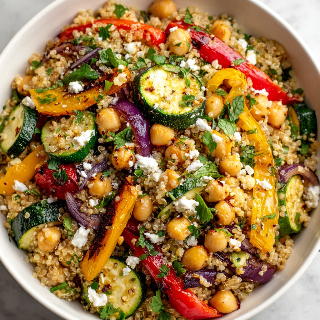 Overhead view of a healthy quinoa salad bowl. Overhead view of a healthy quinoa salad bowl.