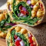 Roasted Red Pepper & Chickpea Wraps: Easy, Healthy Recipe