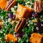 Deliciously Healthy Roasted Sweet Potato Kale & Quinoa Salad