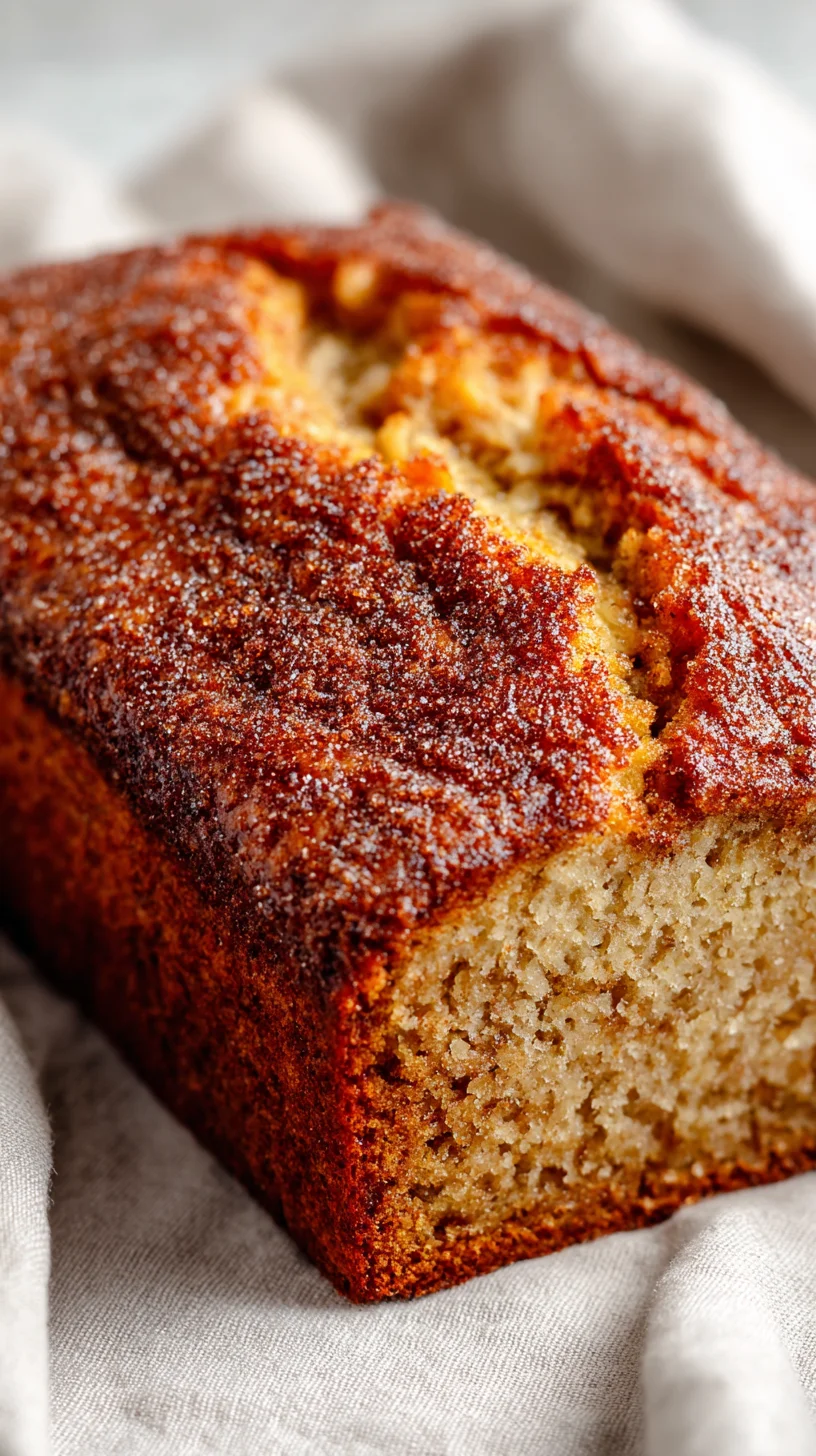 Cinnamon sugar swirls in banana bread batter. Cinnamon sugar swirls in banana bread batter.