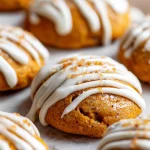 Soft Pumpkin Cookies with Cream Cheese Icing