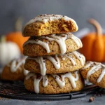 Soft Pumpkin Cookies with Cream Cheese Icing