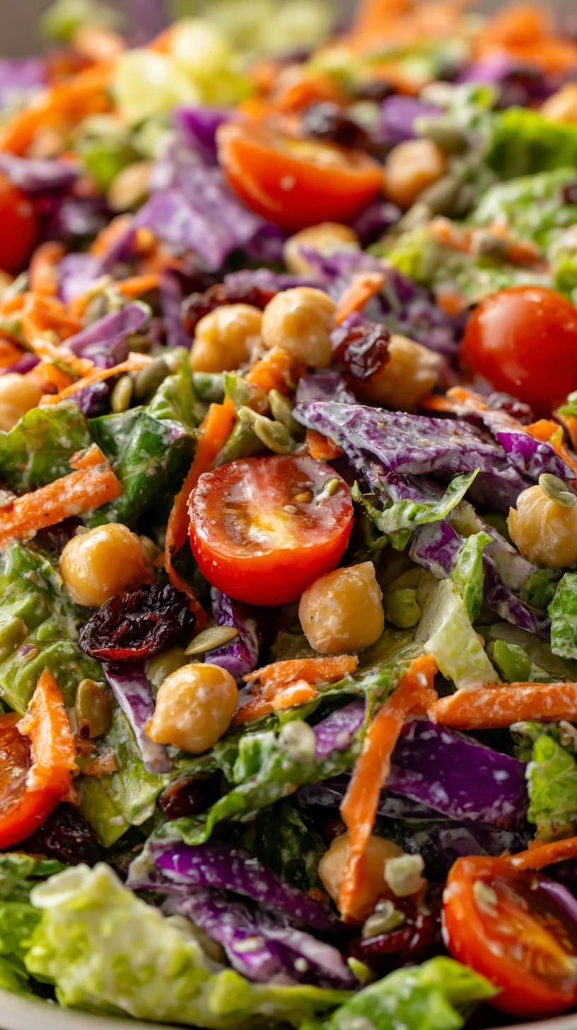 Colorful Sunflower Crunch Chopped Salad in bowl.