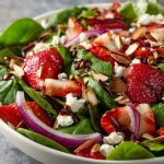 Sweet & Savory Strawberry Crunch Salad - Easy & Delicious Recipe!