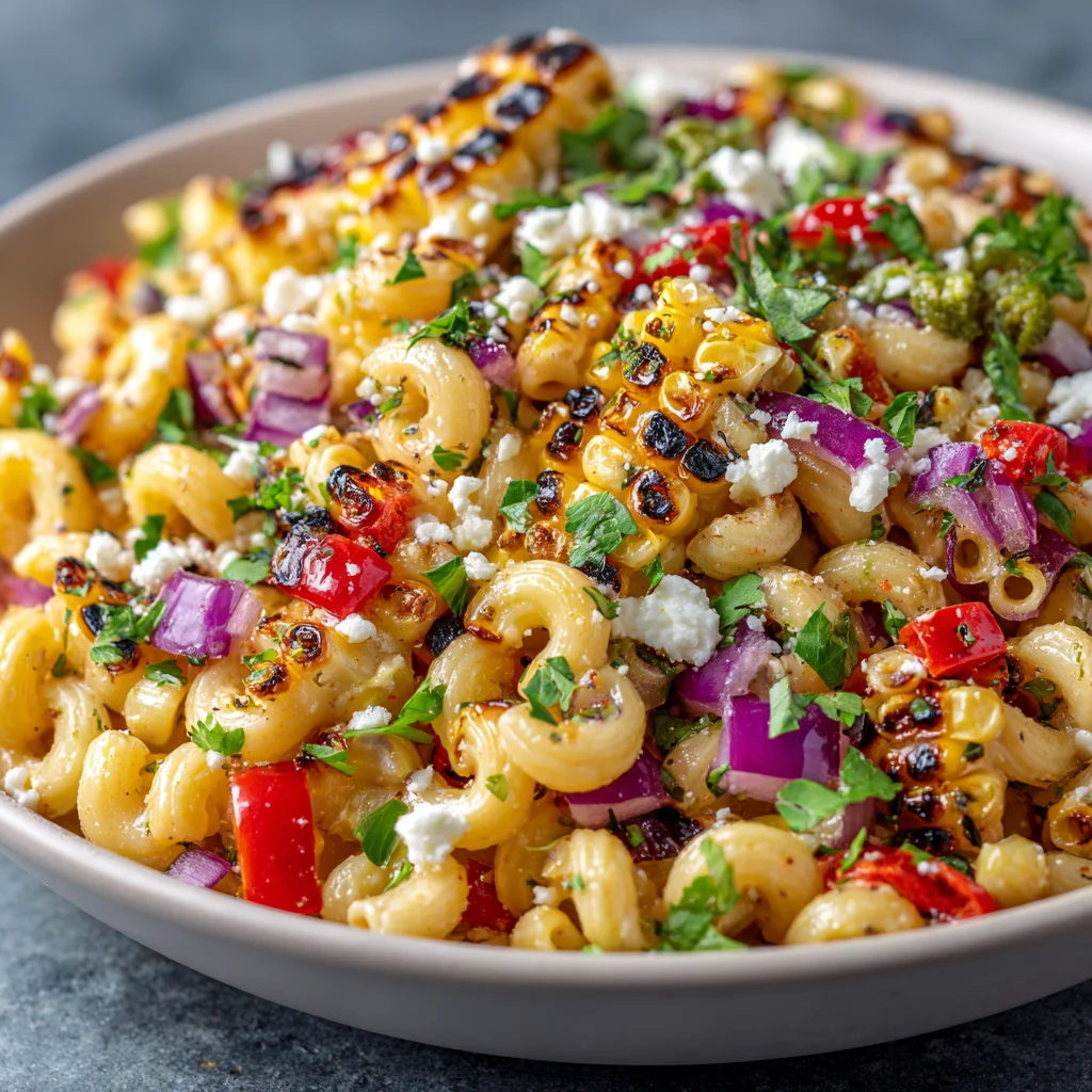 Delicious Mexican Street Corn Pasta Salad Recipe