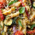Delicious Roasted Vegetable Pasta Recipe (Easy & Healthy!) (less than 150 characters)