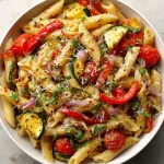 Delicious Roasted Vegetable Pasta Recipe (Easy & Healthy!) (less than 150 characters)