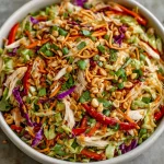 Thai Peanut Chicken Crunch Slaw Salad: Easy & Flavorful Recipe!