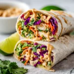 Easy & Flavorful Thai Peanut Chicken Wraps Recipe