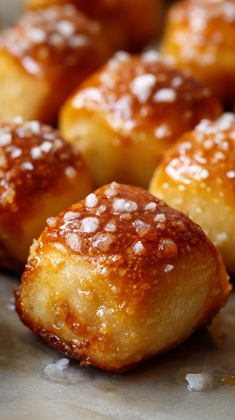 Buttery soft pretzel bites, golden brown and glistening. Buttery soft pretzel bites, golden brown and glistening.