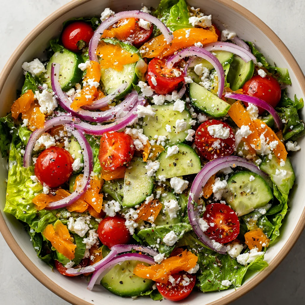 Fresh and vibrant house salad, perfect for a light lunch.