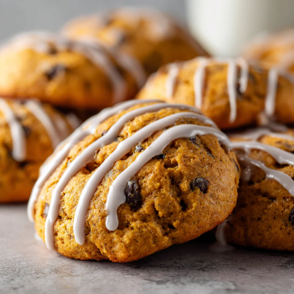 Soft, chewy pumpkin cookies, perfect for fall.