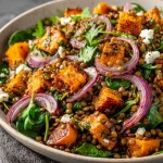Warm Lentil & Roasted Pumpkin Salad: Easy, Healthy Recipe!