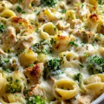 Creamy Chicken Broccoli Alfredo Bake Recipe