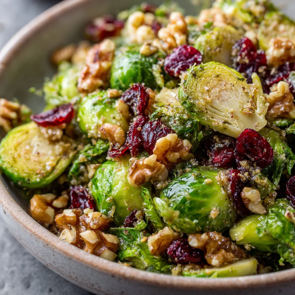 10 Minute Warm Brussels Salad Recipe