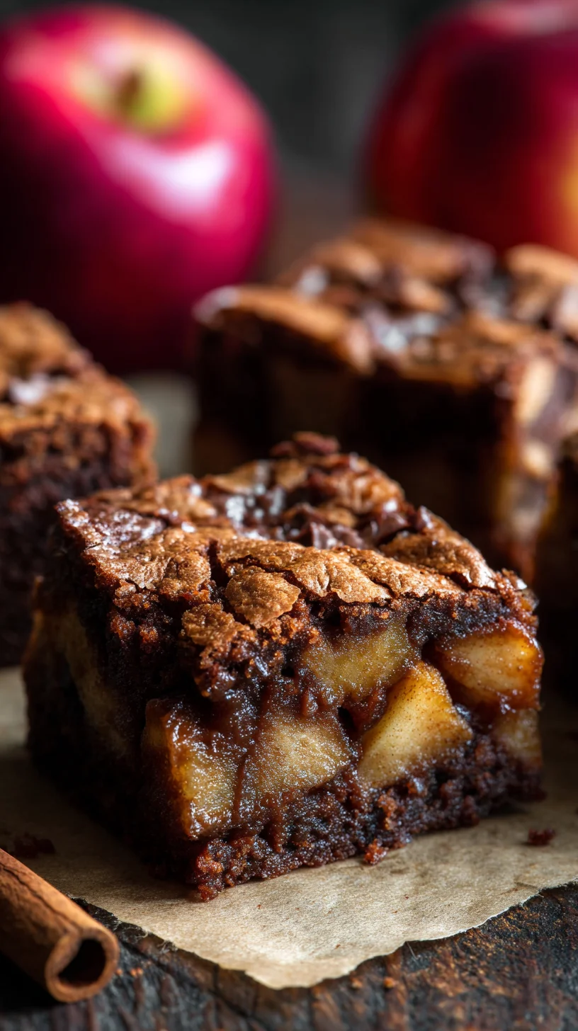 Apple brownies, perfect for autumn baking. Apple brownies, perfect for autumn baking.