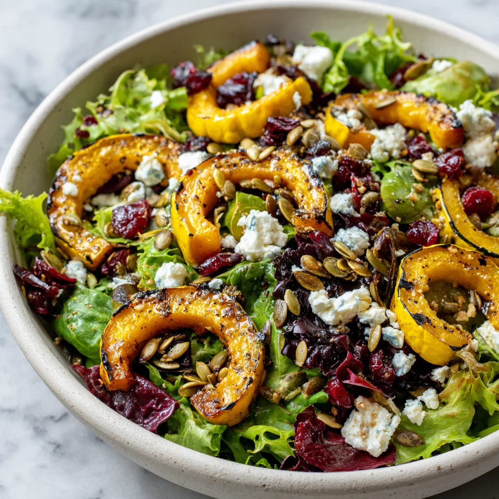 Delightful Autumn Delicata Squash Salad Recipe