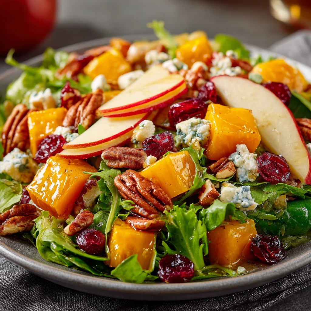 Delectable Autumn Salad with Maple Vinaigrette