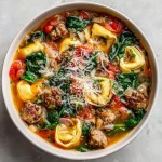 Hearty Autumn Tortellini Soup With Sausage - Easy Fall Recipe