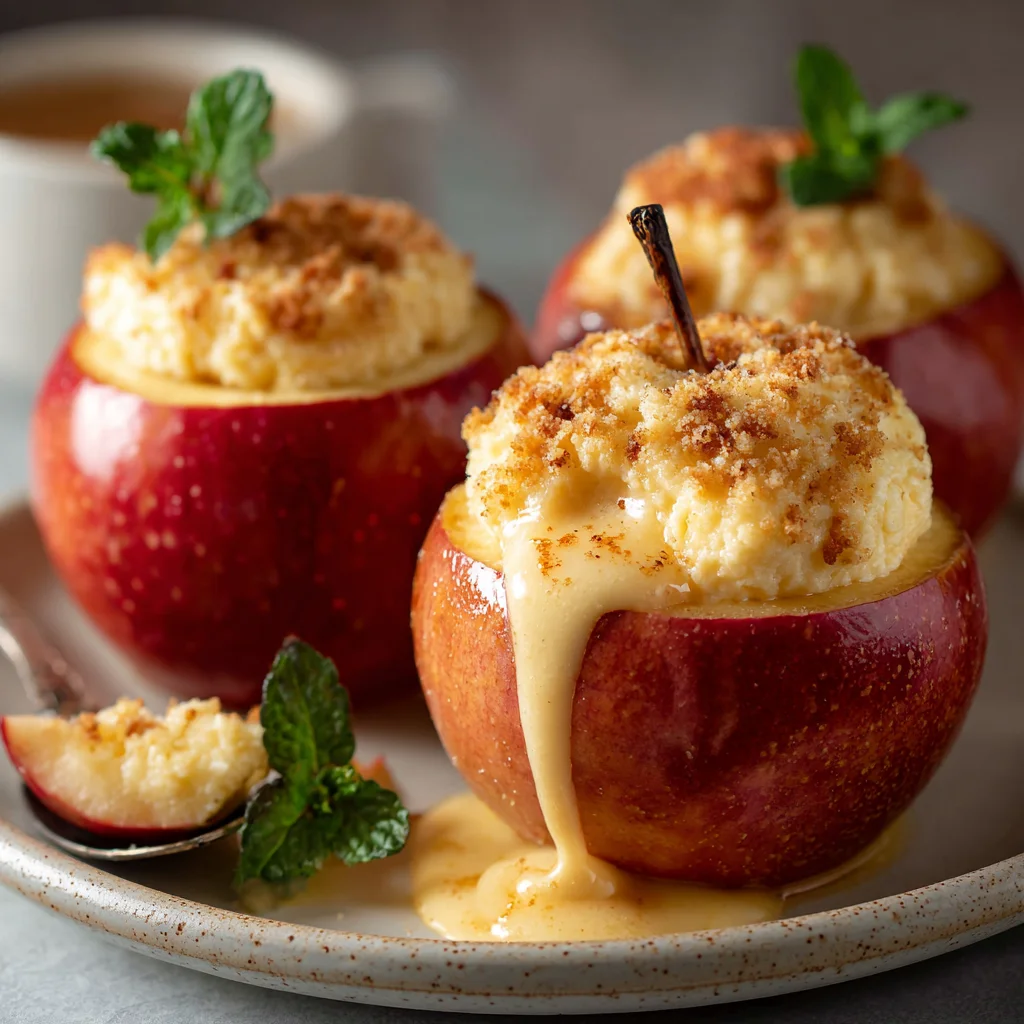 Cheesecake Stuffed Baked Apples: Easy Fall Dessert