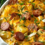 Cheesy Ranch Potatoes and Smoked Sausage Recipe