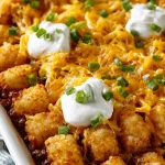 Delicious Chili Cheese Tater Tot Casserole Recipe